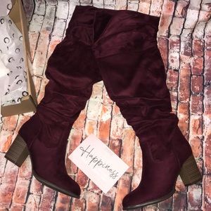 Journee collection boots women’s 9 xwcalf wine